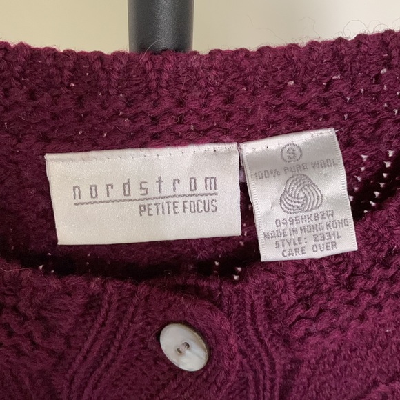 Vintage Magenta Wool Sweater - Picture 3 of 5